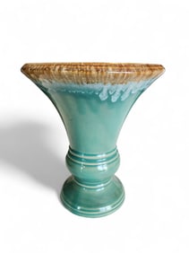Roseville Green Drip Glaze Vase