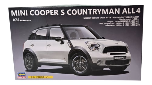Mini Cooper S Countryman All 4 - 1:24 Scale Kit - Hasegawa Hobby Kit