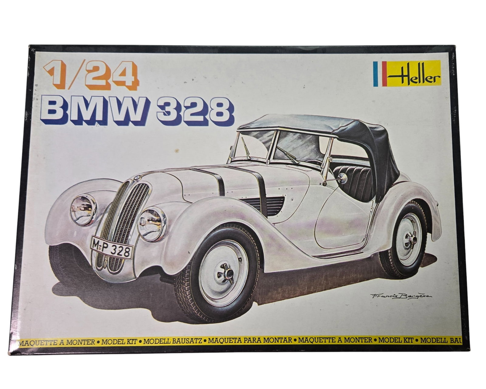 Humbrol Heller BMW 328 No. 701 - Vintage Car Kit - 1/24 Scale: Humbrol Heller BMW 328 No. 701 Vintage Car Kit - 1/24 Scale Box opened. Some parts bags opened.