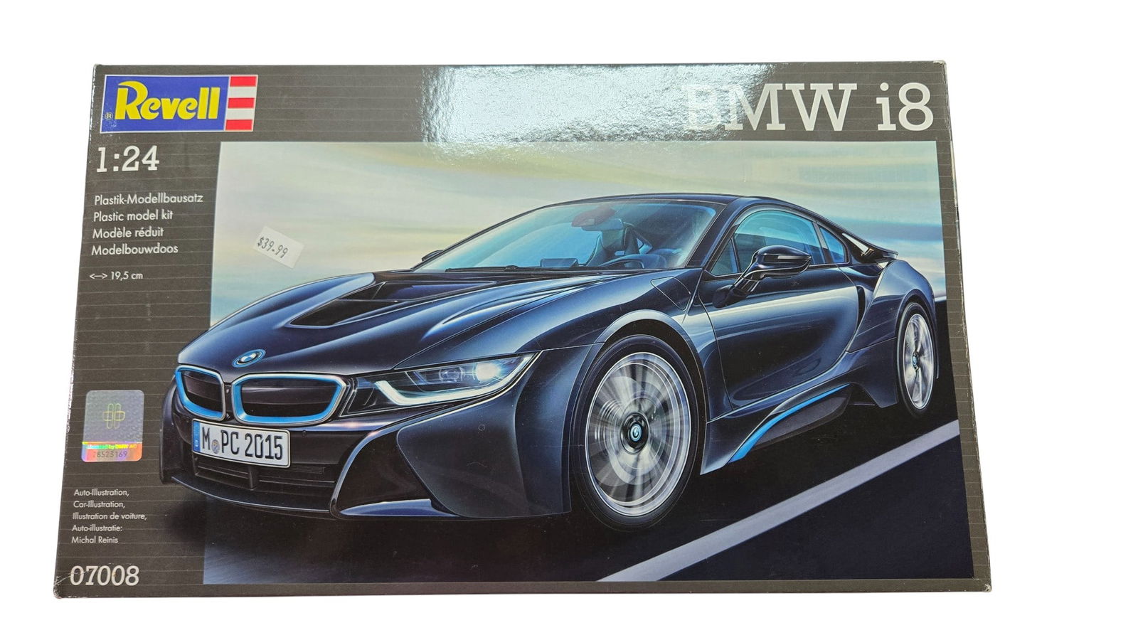 Revell Model Kit - BMW i8 Model 07008 1:24 Scale: Revell Model Kit - BMW i8 Model 07008 1:24 Scale, Opened Box. Sealed Parts bag. 2015 Made in Europe