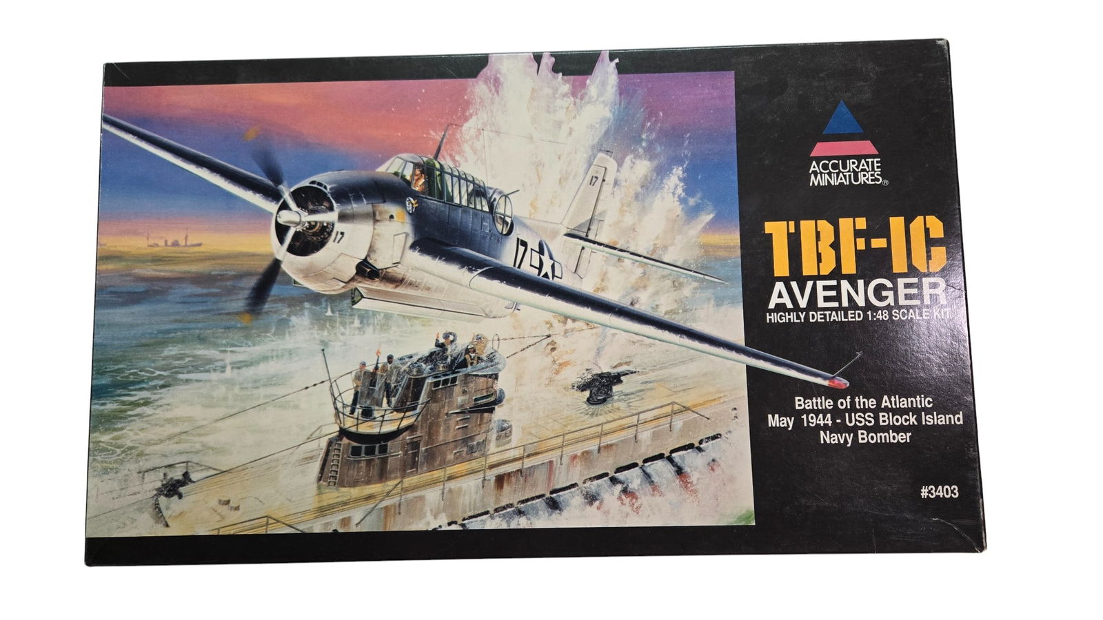 Accurate Miniatures TBF-1C Avenger Navy Bomber Highly Detailed 1:48 Scale Kit #3403: Accurate Miniatures TBF-1C Avenger Navy Bomber, Highly Detailed 1:48 Scale Kit #3403. Opened Box. Sealed and unsealed parts bags. Instructions included. Made in England. 1996