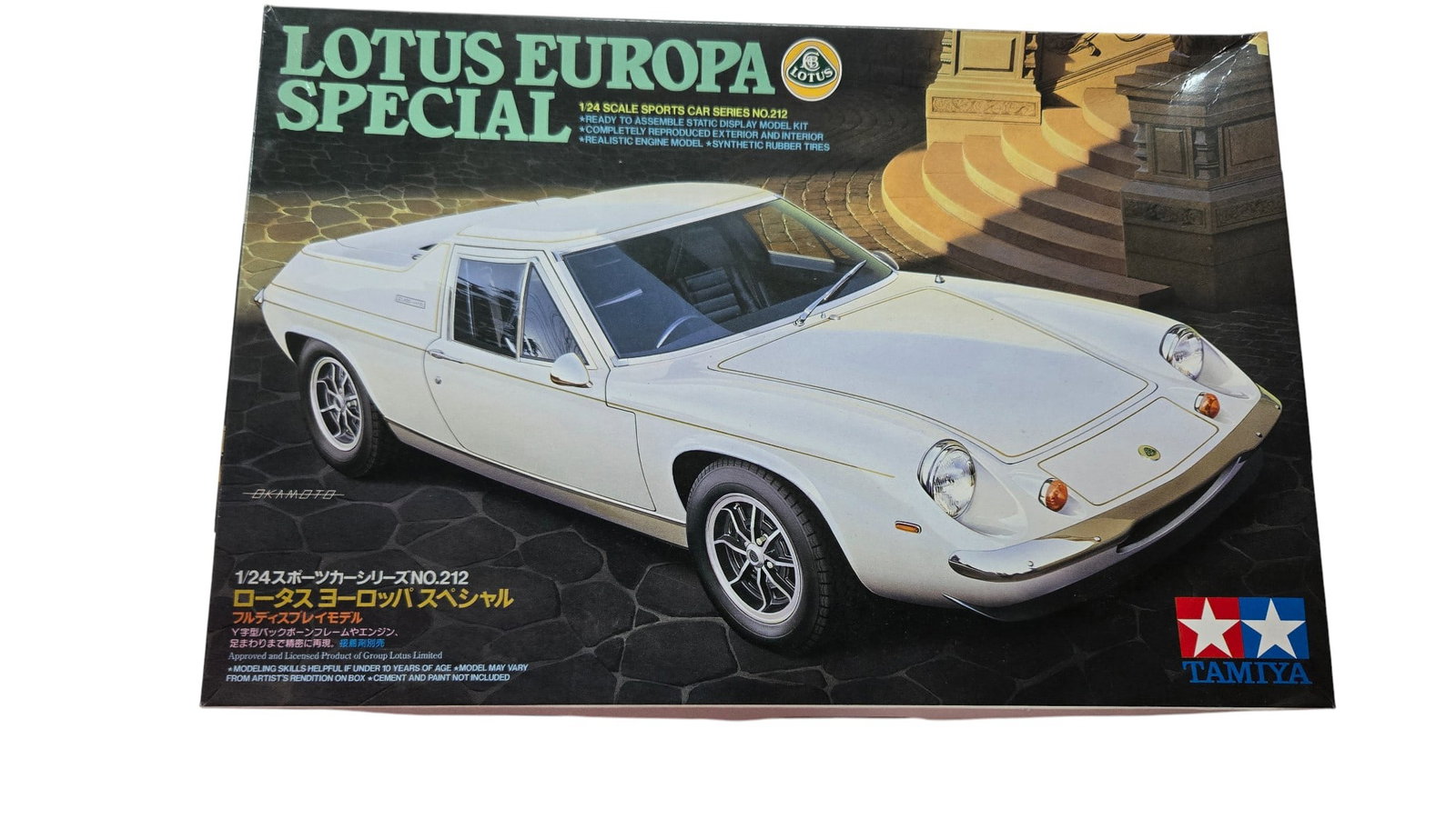Lotus Europa Special 1:24 scale model by Tamiya Model 24212-2000: Lotus Europa Special 1:24 scale model by Tamiya Model 24212-2000. Open Box. Completely sealed parts bags.