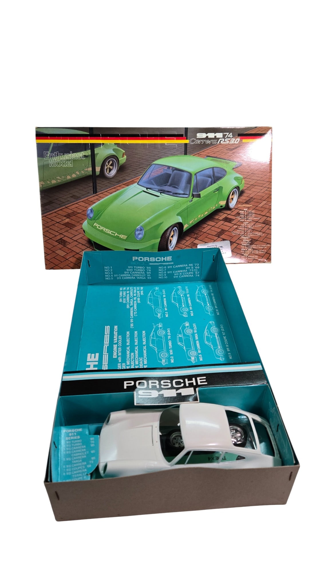 Fujimi Porsche 911 '74 Carrera RS3.0 Enthusiast Model 1/24 Scale Model Kit: Fujimi Porsche 911 '74 Carrera RS3.0 Enthusiast Model Kit 1/24 Scale Kit No. EM10 1500 Made in Japan Part Bags Sealed no instructions