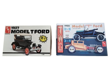 1927 Model T Ford and 1925 Model T Chopped Coupe Model Car Kits