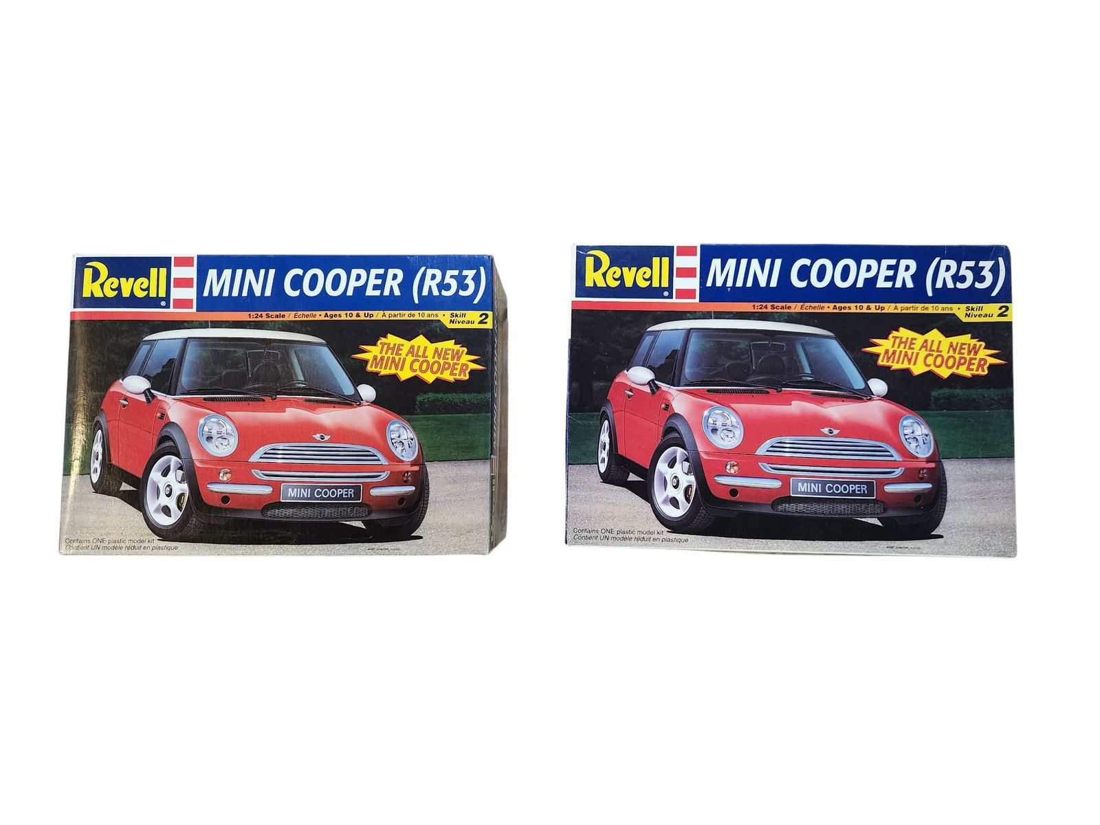 Mini Cooper R53 Set of 2 Model Car Kits: Set of 2 Model Car Kits Both the Same Mini Cooper R53 1:24 Scale