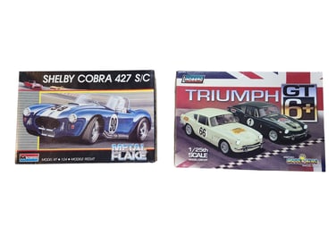 Shelby Cobra 427 S/C and Triumph GT Model Car Kits