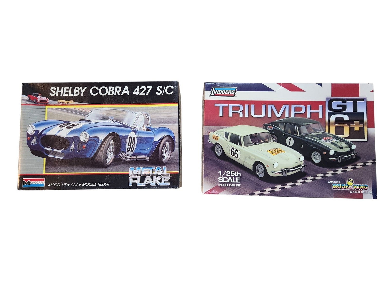Shelby Cobra 427 S/C and Triumph GT Model Car Kits: 2 Model Car Kits Shelby Cobra 427 S/C Triumph GT 1:24 Scale
