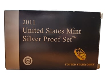2011 United States Mint Silver Proof Set - 14 pc set, about 1 1/2 ounces of pure silver