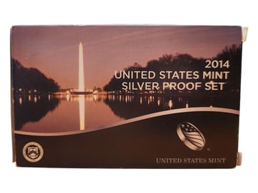 2014 United States Mint Silver Proof Set. 14 pcs, about 1 1/2 ounces of pure silver