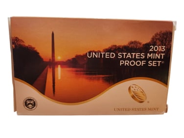 2013 United States Mint Silver Proof Set. 14 pc set, about 1.3 ounces of pure silver