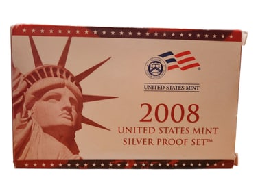 2008 United States Mint Silver Proof Set - 14 Pieces - Extremely low mintage, hard to find