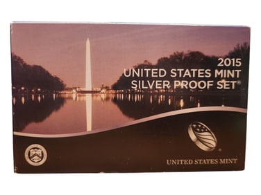 2015 United States Silver Proof Set 14 pcs 90% silver, about 1.4 oucnes of pure silver