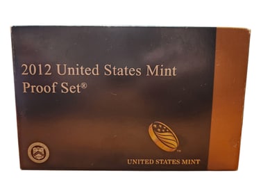 2012 United States Mint Silver Proof Set - 14 pc set, about 1 1/2 ounces of pure silver ~ Rare