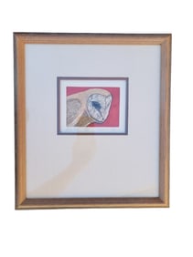 Barn Owl Lithograph, Signed Lawrence Snyder 195/250