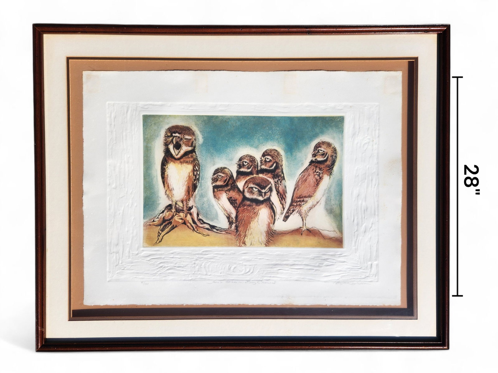 There's One In Every Crowd, Lithograph signed: There's One In Every Crowd, Lithograph signed. Edition number 41/100. Signed in pencil ,however we can't make out the signature. Height 28" Width 35"