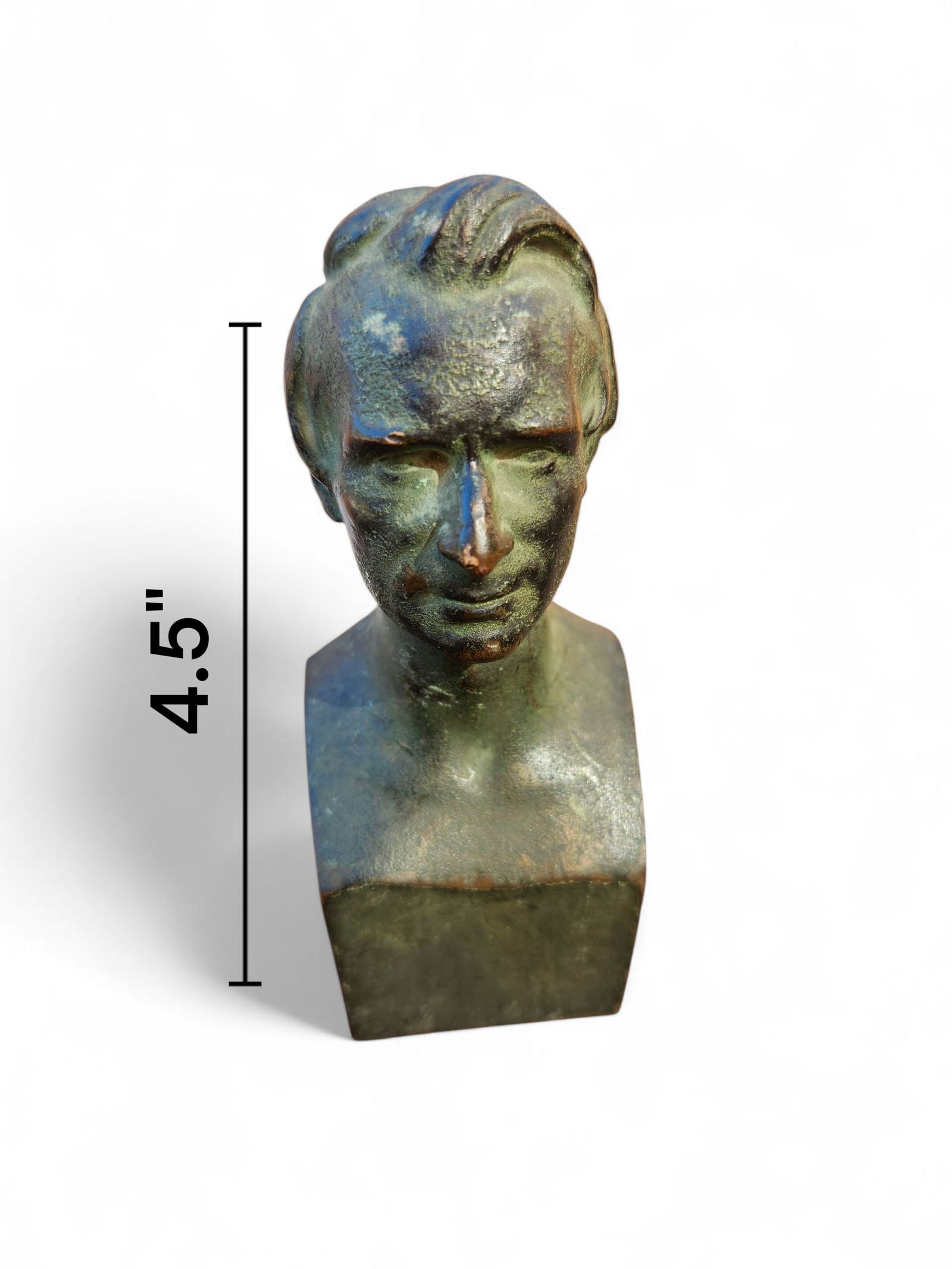 Ferdinand Deni Bronze Bust Edition (1/98): Ferdinand Deni Bronze Bust, Inscribed in French, Ferdinand Deni ne a Paris 1413 dout 1/98. Translated Born in Paris August 1,1413
