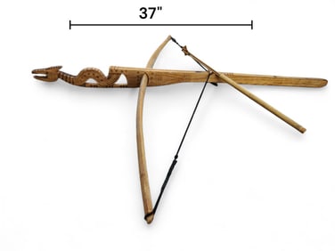 Figural Dragon Wooden Crossbow