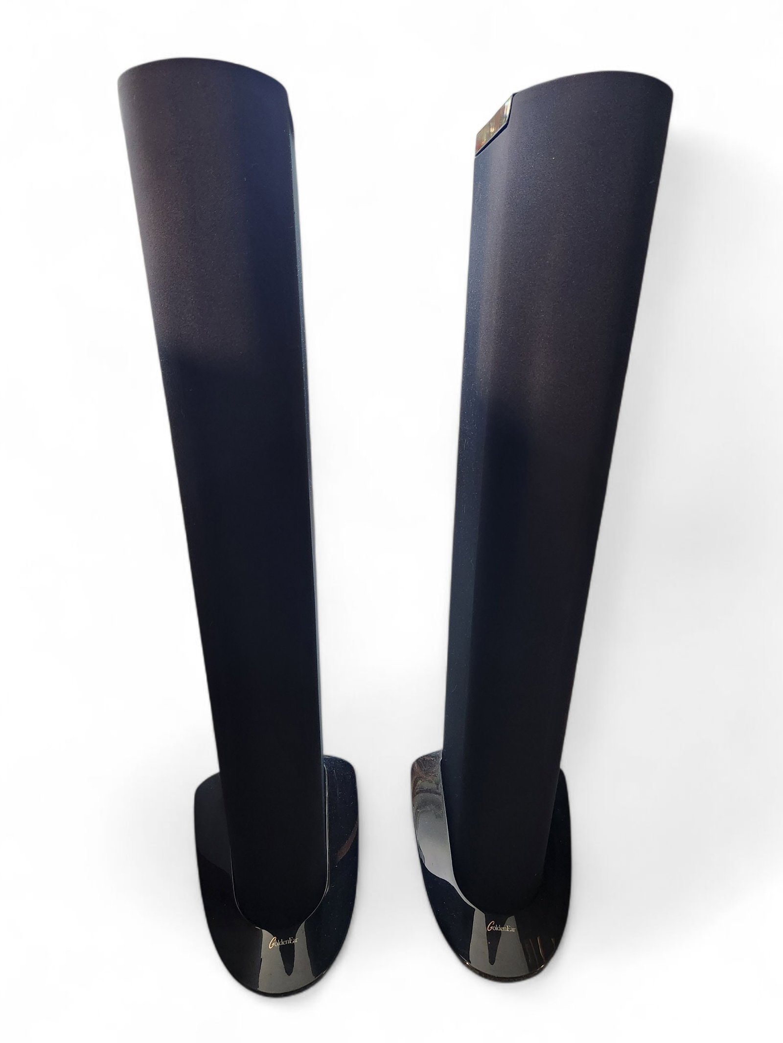 Pair of GoldenEar Triton Three Floor standing Loudspeakers: Pair of GoldenEar Triton Three Floor standing Loudspeakers. These are in great condition. Even comes with original dust cover and booklet. Height 44" Width 15"