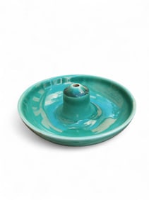 Green Rookwood Glazed Dish