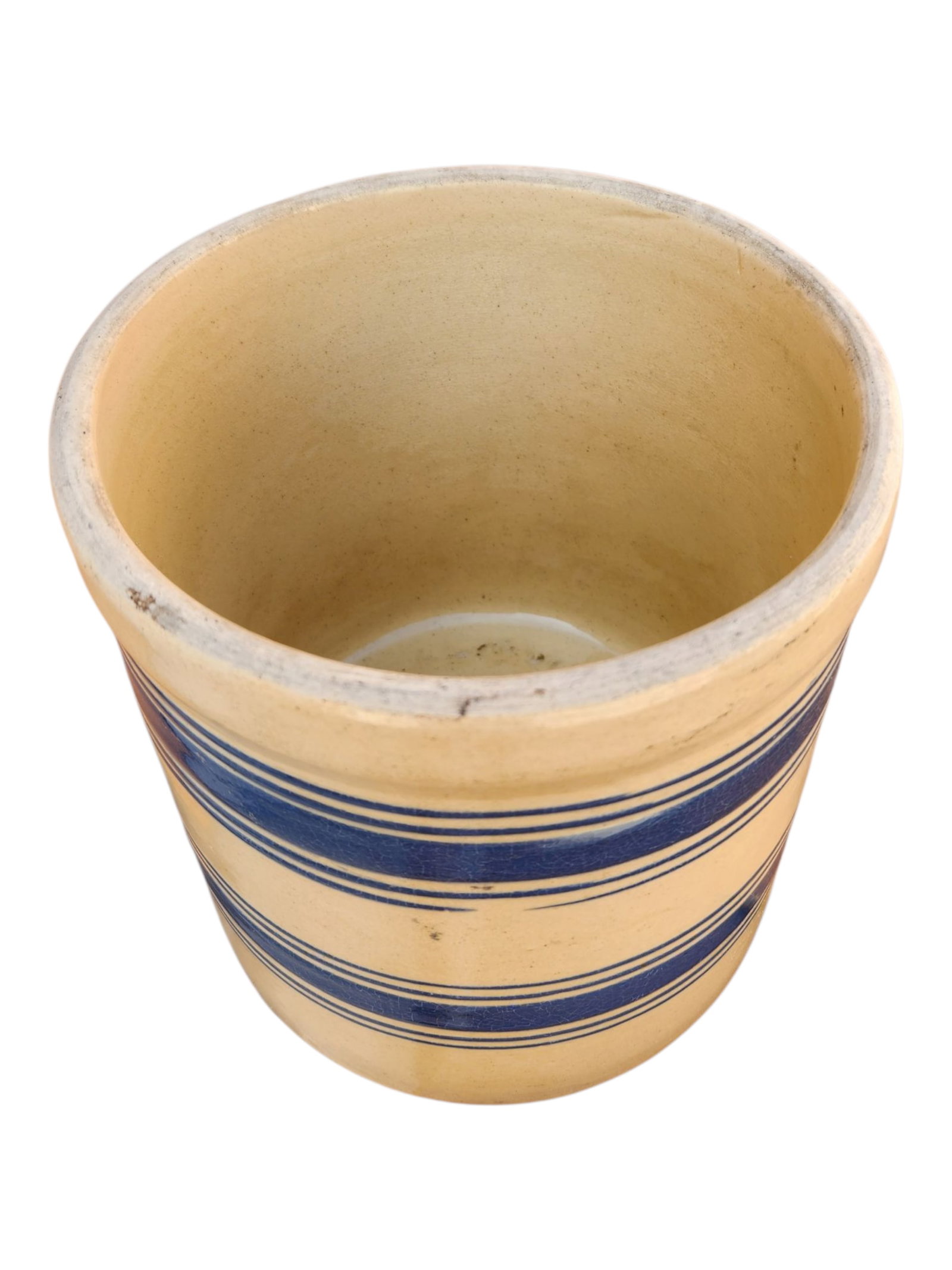 Vintage Robinson Ransbottom Stoneware Crock: Vintage Robinson Ransbottom Stoneware Crock Height 7.5" Width 7"