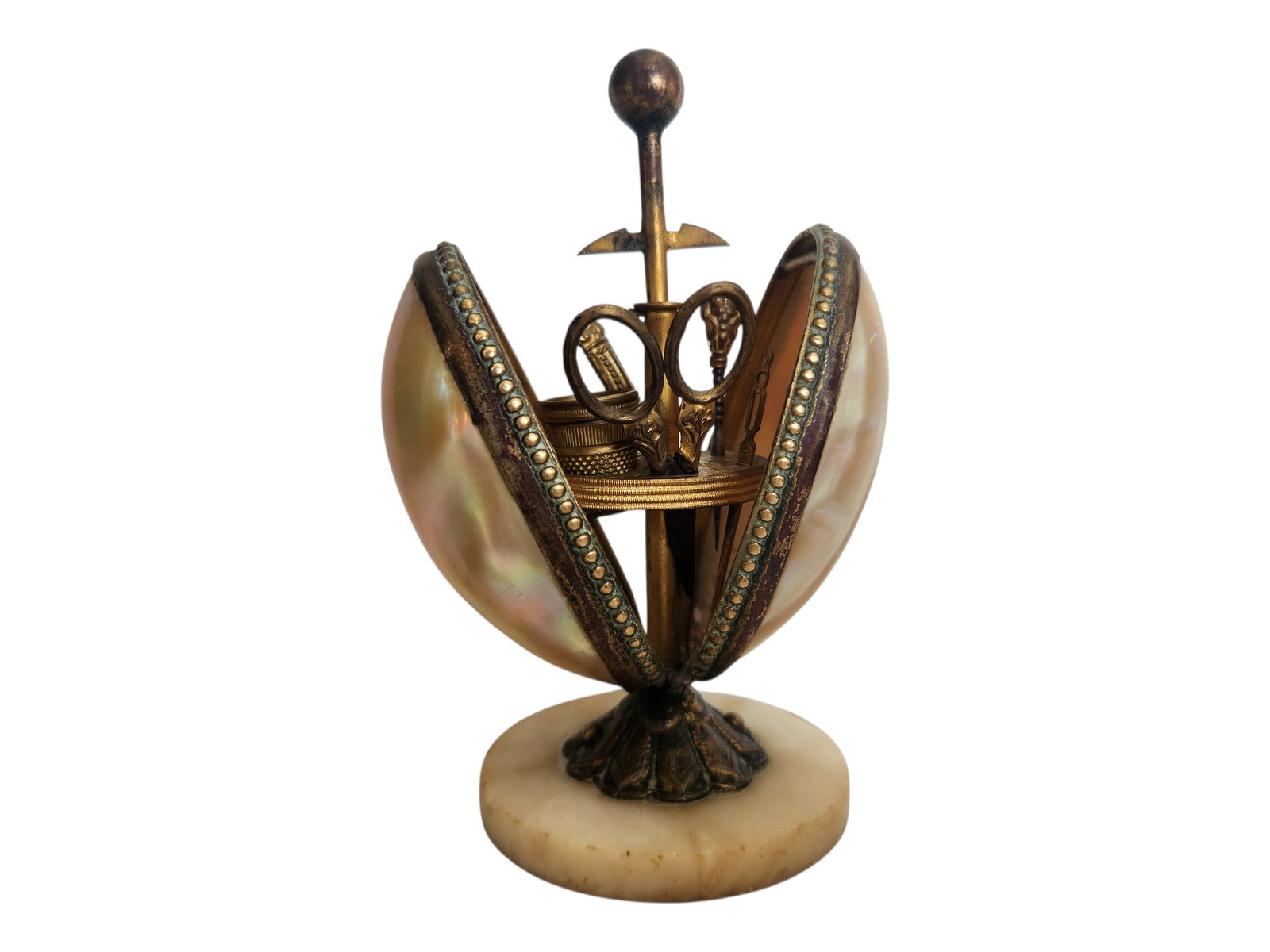 Fine Antique Palais Royal Mother of Pearl Etui (1 of 15)