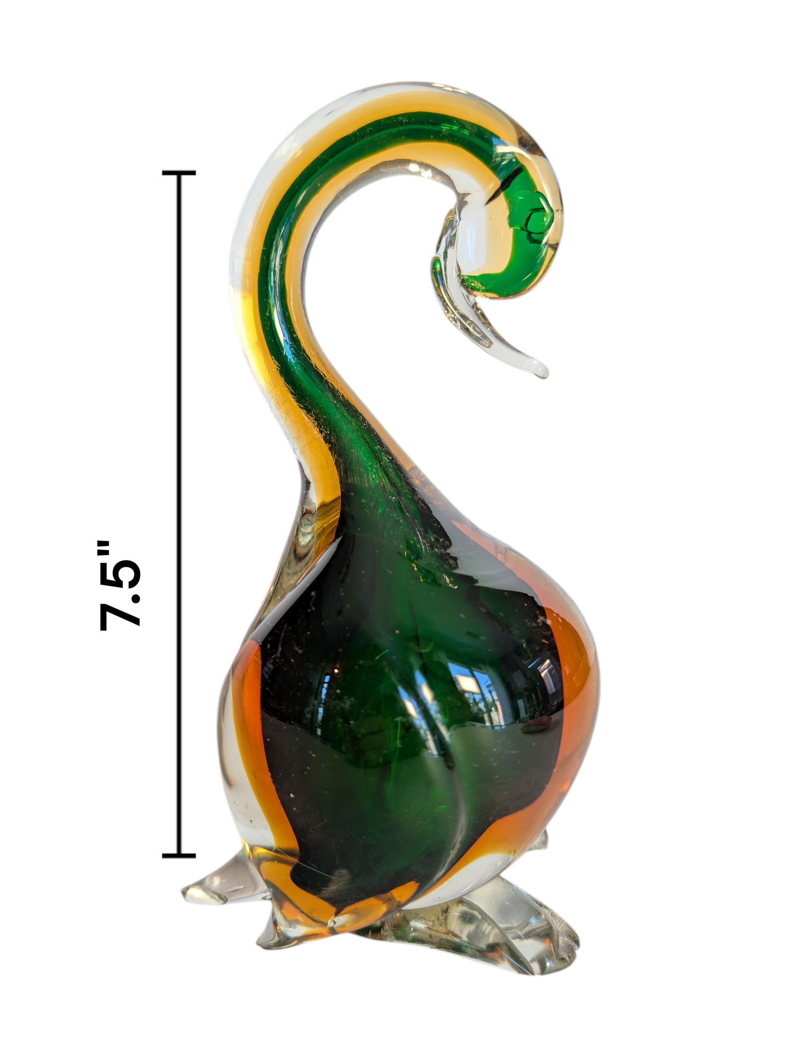 Vintage Murano Glass Swan Sommerso ~ Paperweight (1 of 5)
