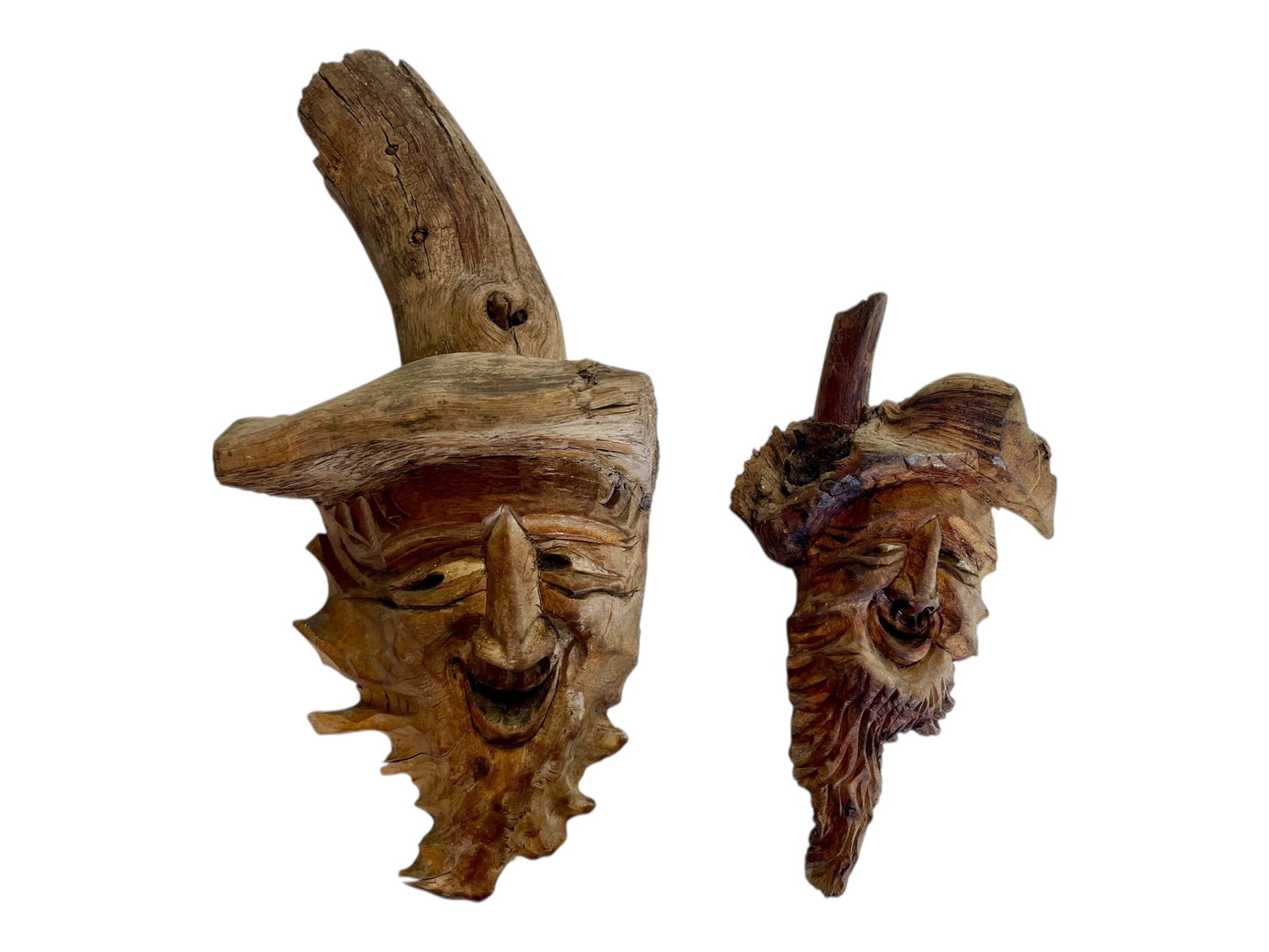2 Pieces of Carved Driftwood Folk Art (1 of 3)