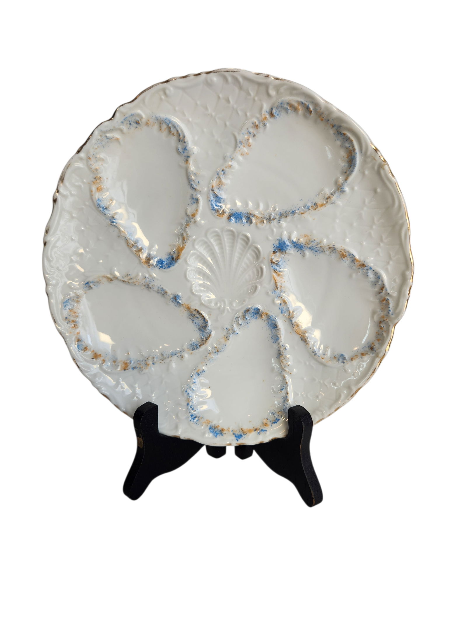 Vintage Oyster Plate 5 Well (1 of 4)
