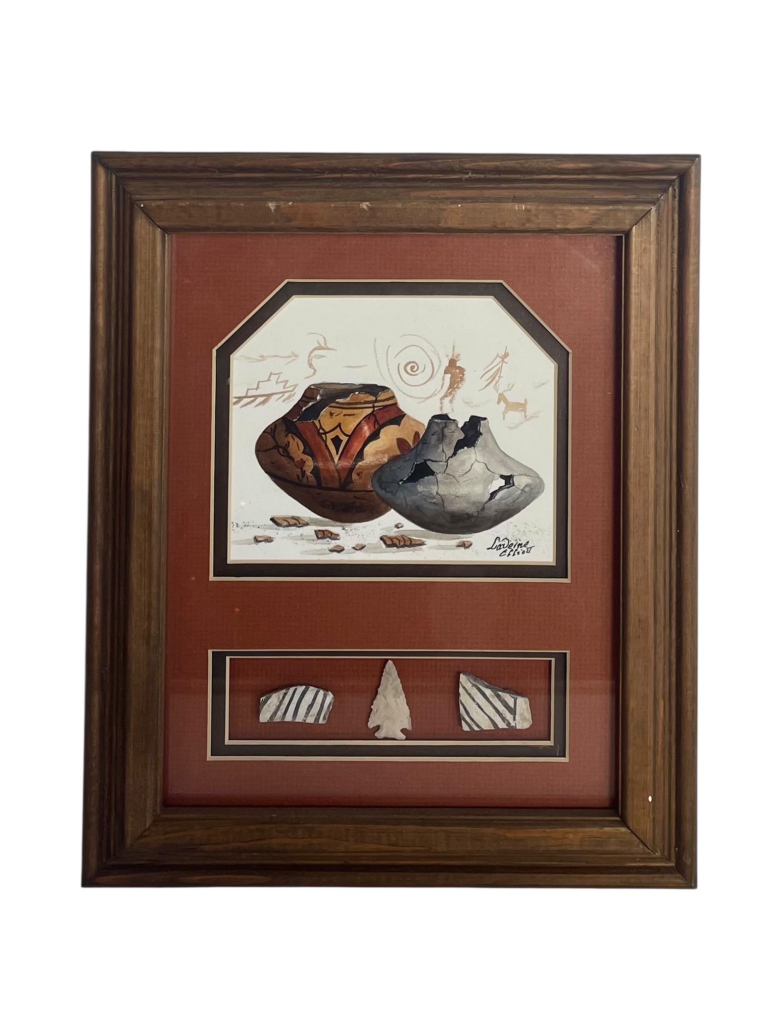 Laverne Elliott Native American Watercolor Painting (1 of 5)