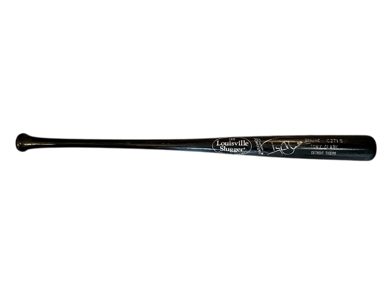 Tony Clark, Detroit Tigers #17, Signed Louisville Slugger Baseball Bat (1 of 3)