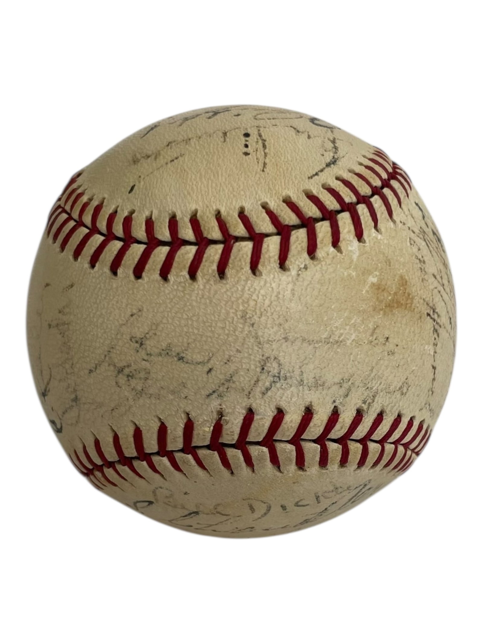 New York Yankees Signed Team Ball Including Joe DiMaggio (1 of 7)
