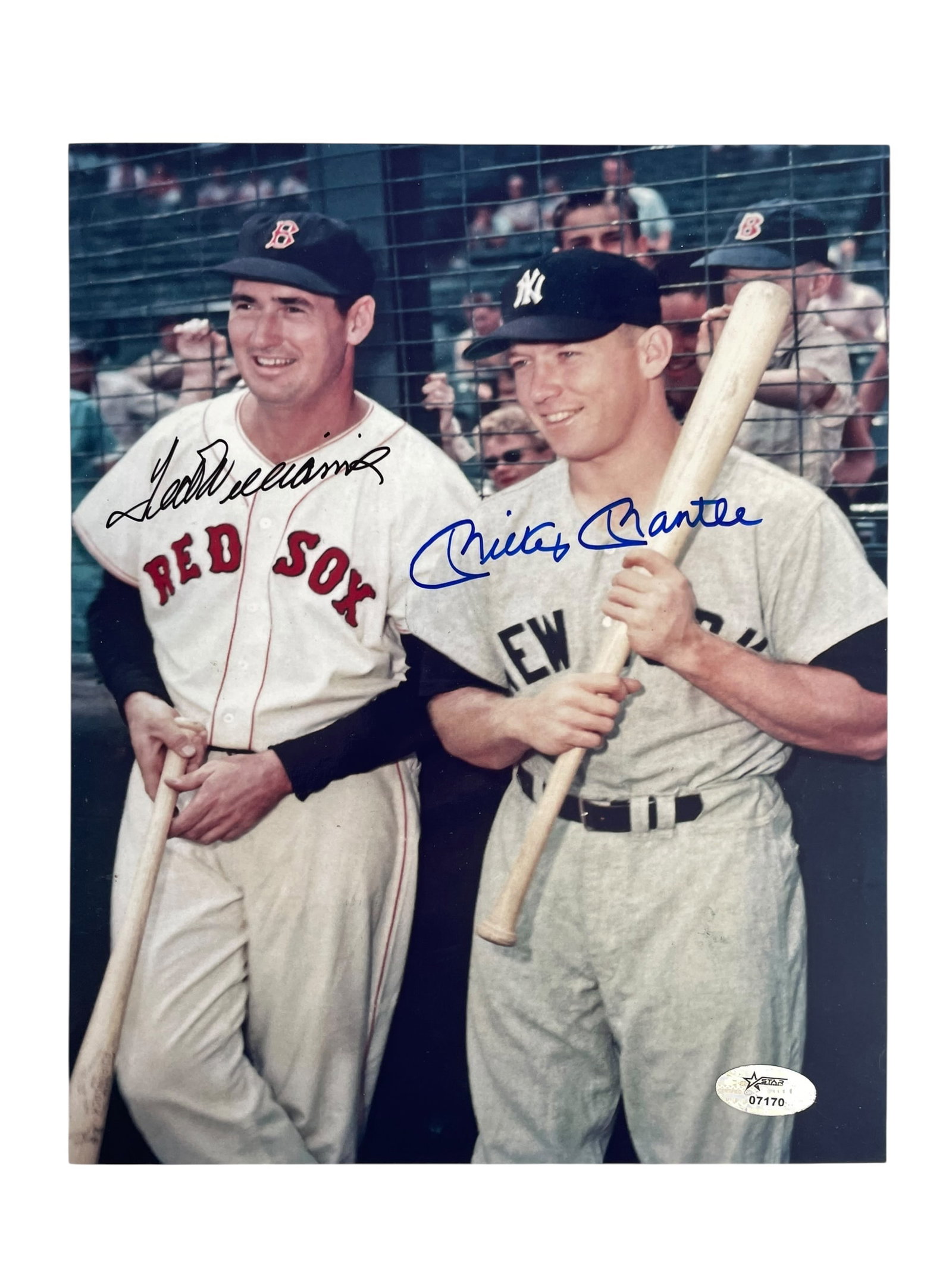 Ted Williams and Joe DiMaggio Signed 8x10 Photo with COA (1 of 4)