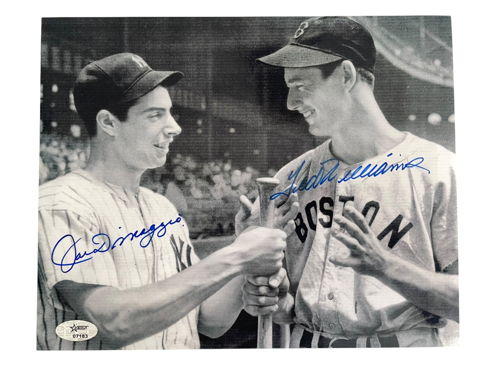 Joe DiMaggio and Ted Williams Signed 8x10 Photo with COA (1 of 4)