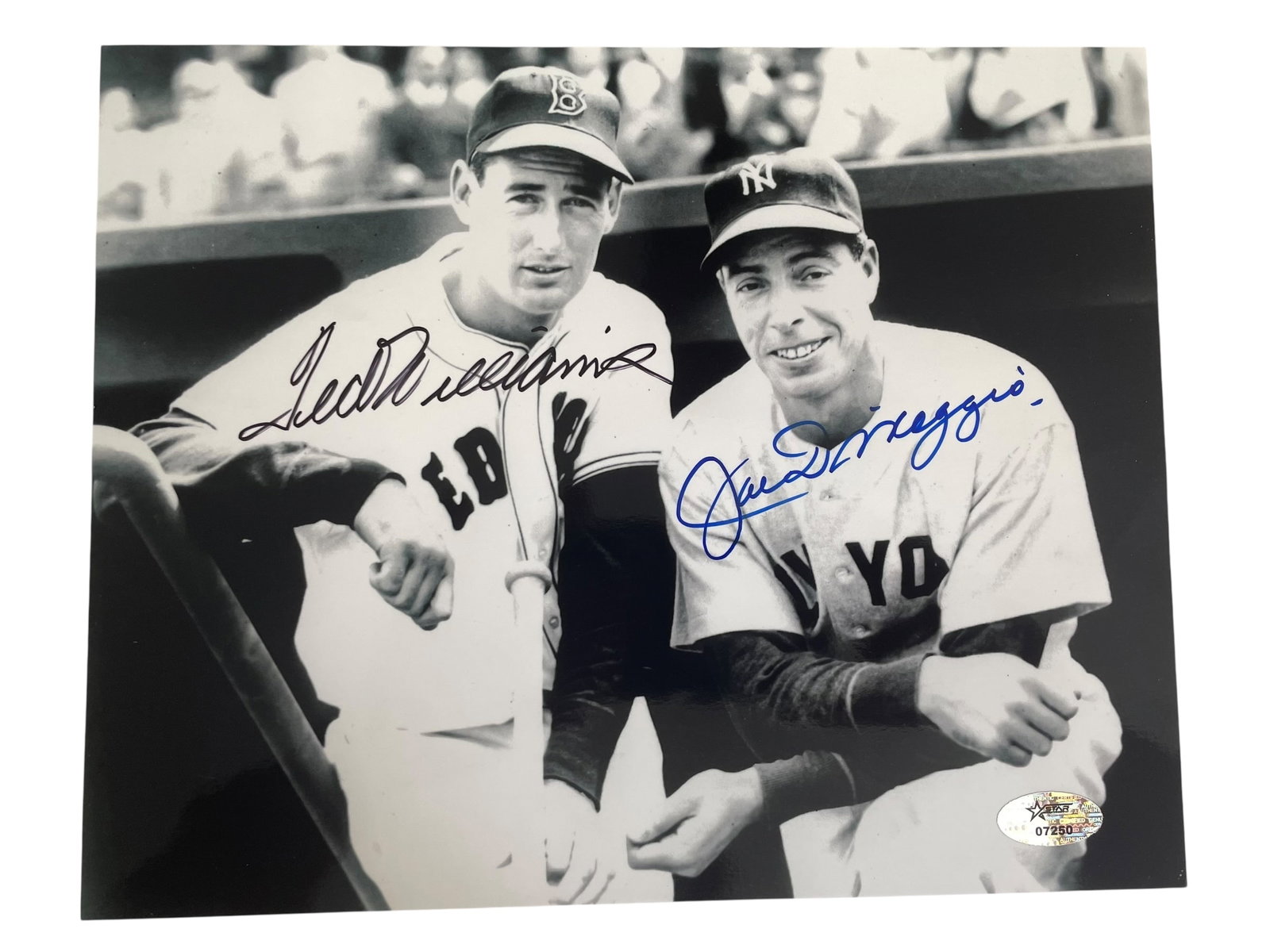 Ted Williams and Joe Dimaggio Signed 8x10 Photo with COA (1 of 4)