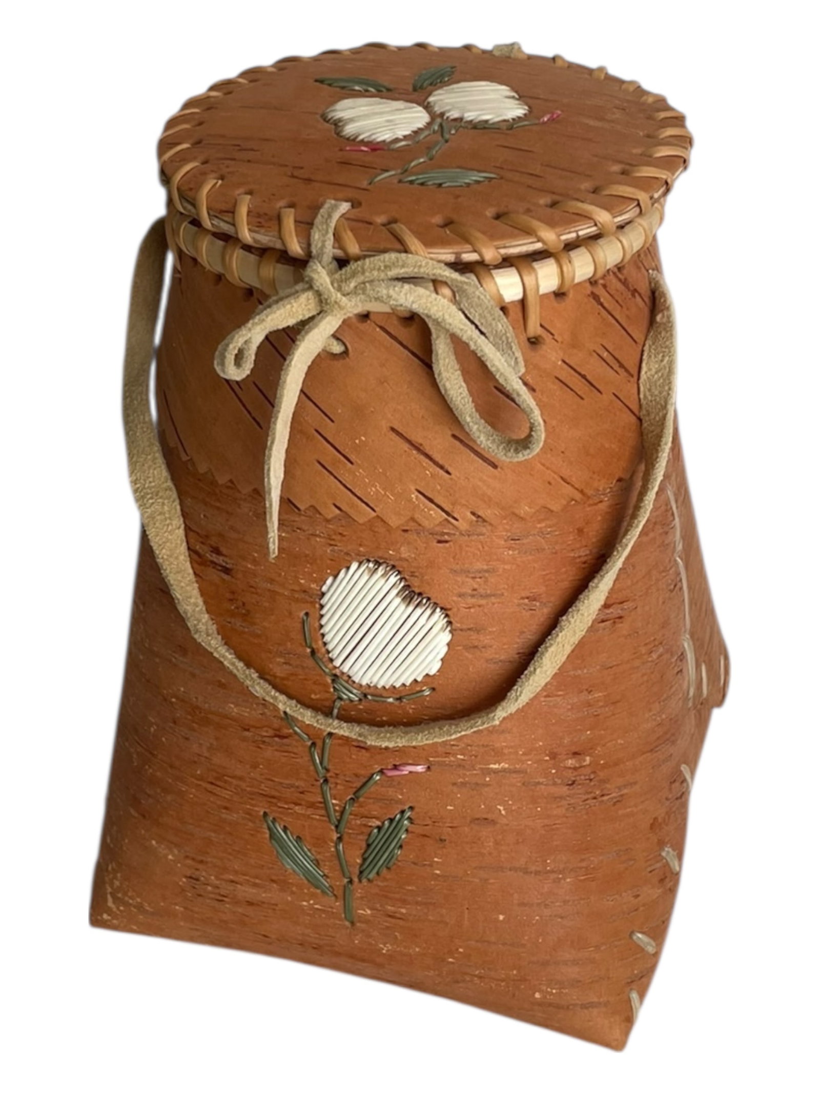 Dene Birchbark Basket by Rose Nande (1 of 5)