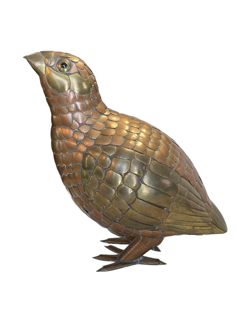Mixed Metal Quail Sculpture by Sergio Bustamante (Mexican, b. 1949) (1 of 6)