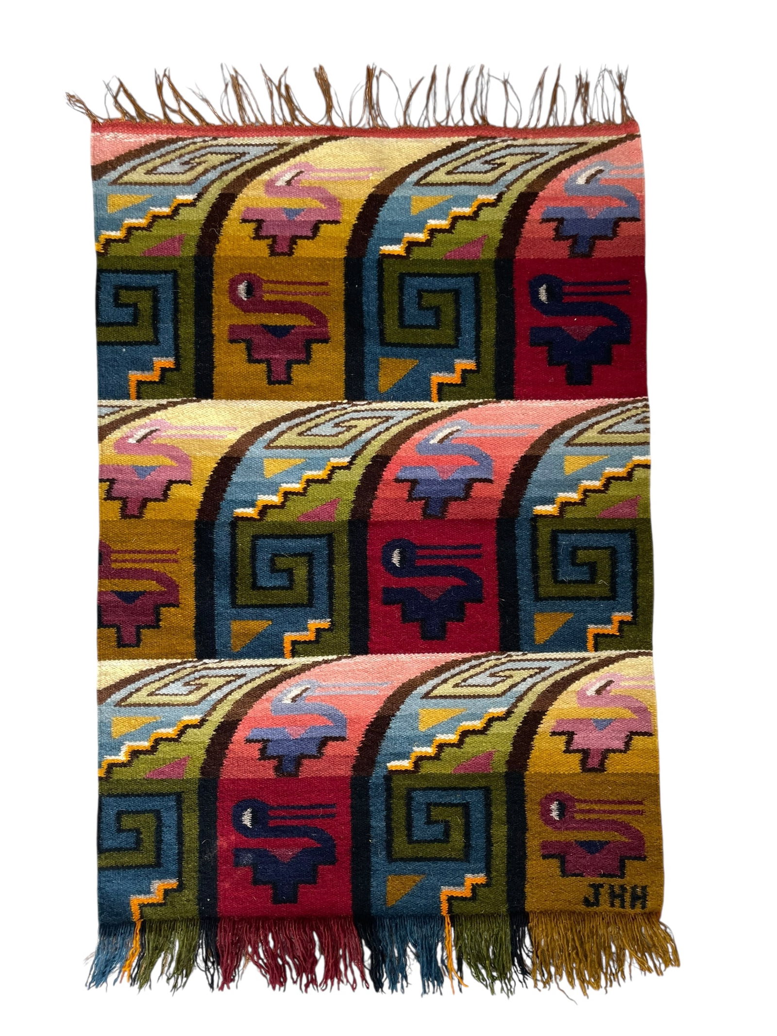 Peruvian Small 16" x 24" Multi-Color Rug (1 of 4)