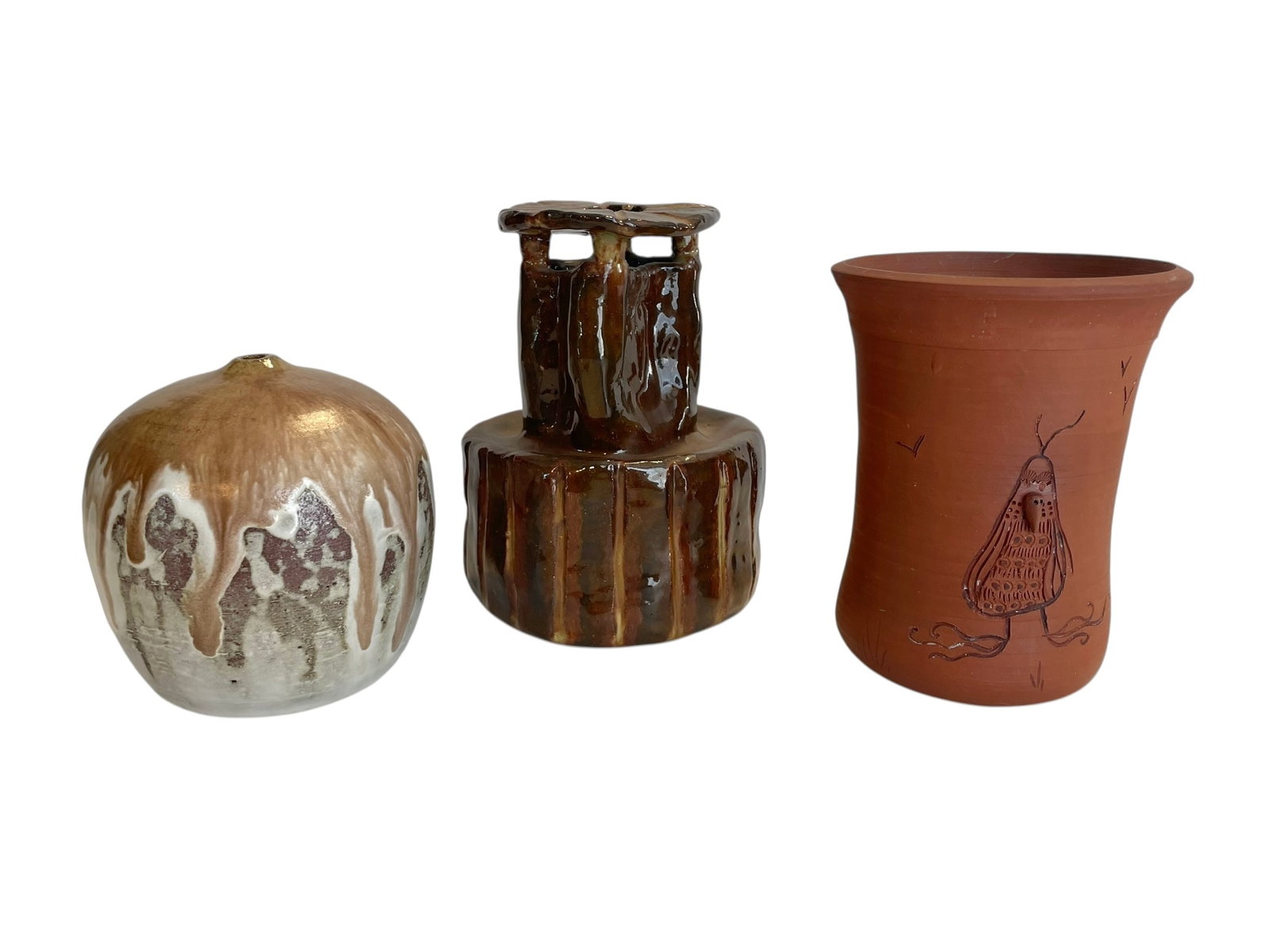 3 Pieces of Art Pottery, All Signed (1 of 7)