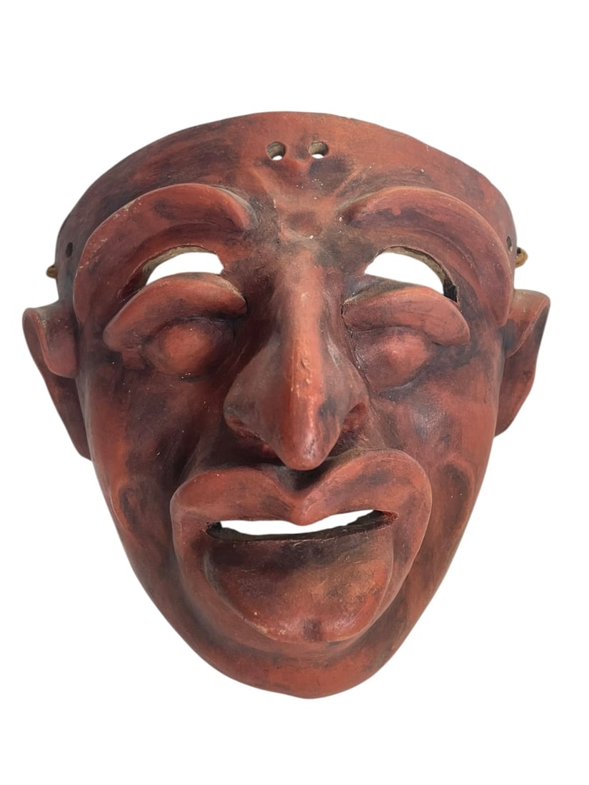 Japanese Clay Theater Mask (1 of 3)