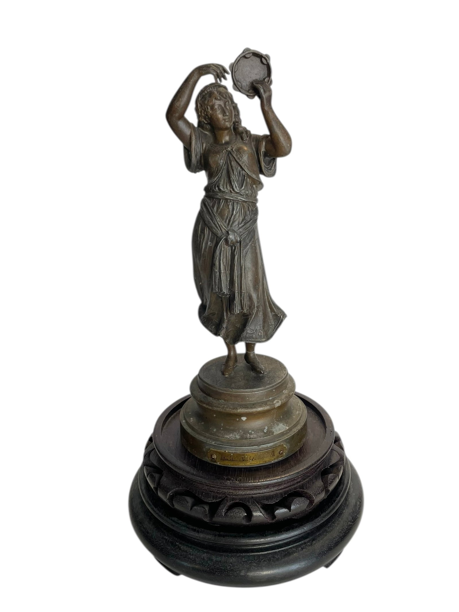 Sculpture of Esmeralda Dancing with Tambourine (1 of 5)