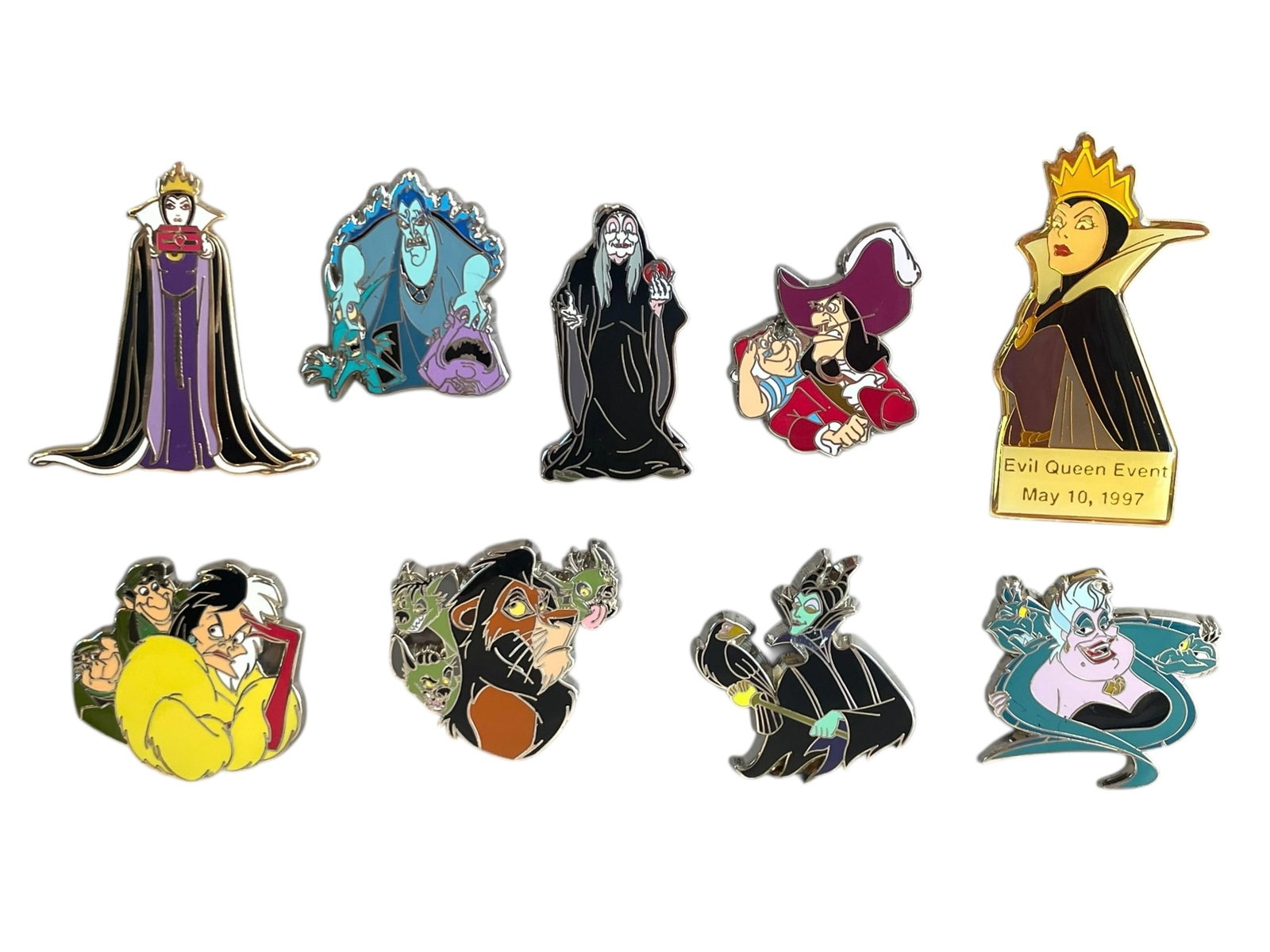 9 Disney Villains Trading Pins, Most 2010 (1 of 4)