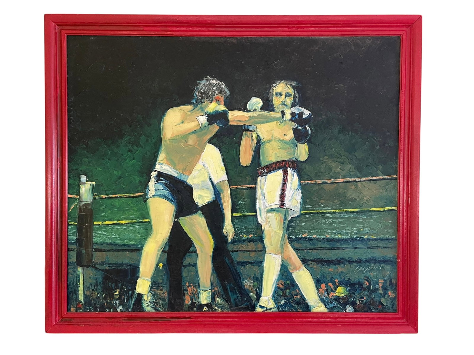 Edward Hajdin "The Boxers" Original Painting (1 of 5)