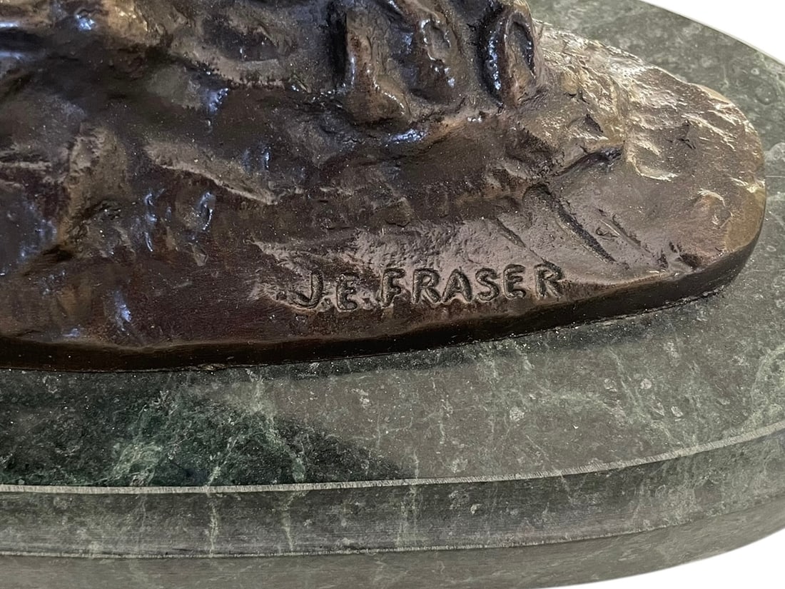 J.E. Fraser "End of the Trail" Bronze Sculpture - 5