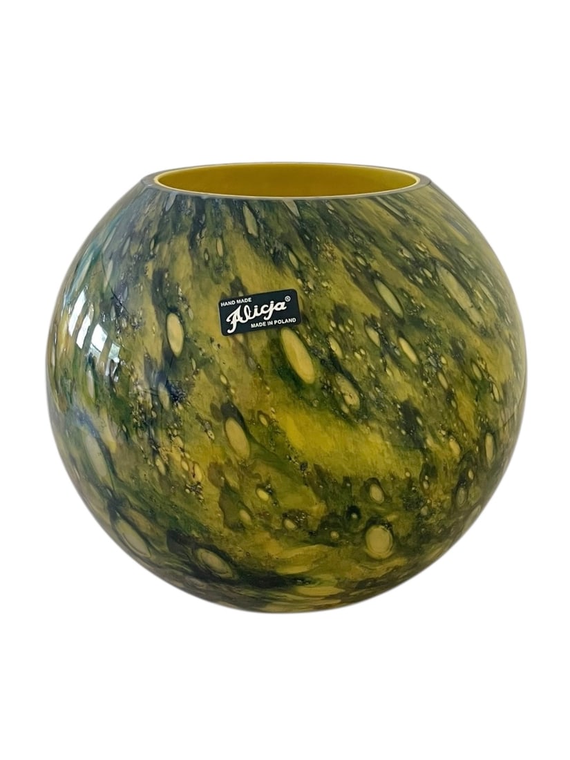 Alicja Polish Art Glass Vase, 7" (1 of 5)