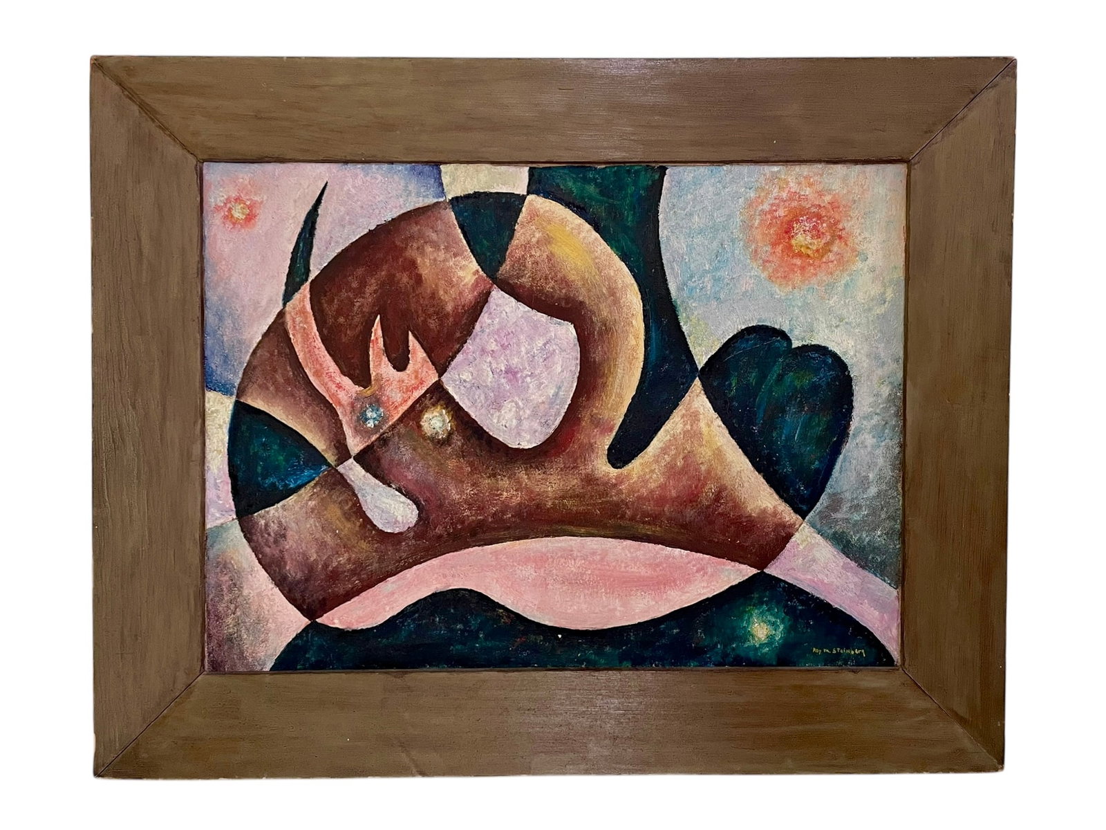 Roy M. Steinberg 1954 Abstract Painting (1 of 4)