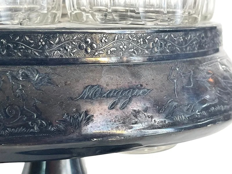 Victorian Silver Plated Condiment Caddy - 4