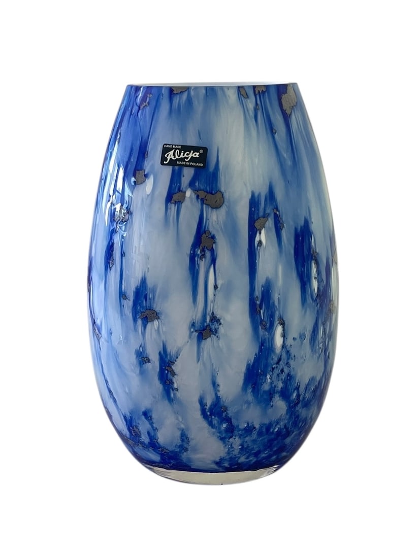Alicja Polish Art Glass Vase, 10" (1 of 5)