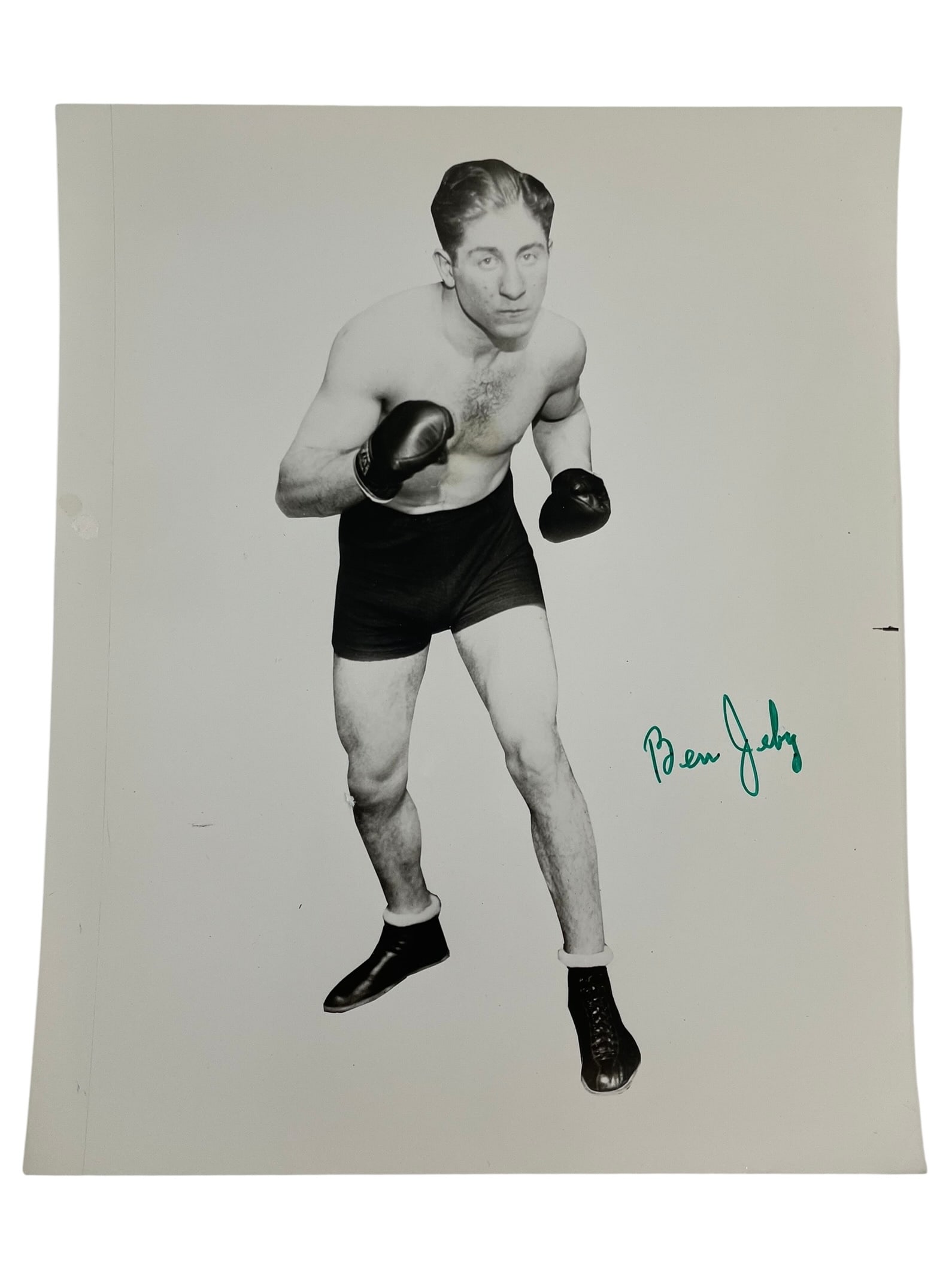 Ben Jeby Signed 8x10 Boxing Photo (1 of 3)