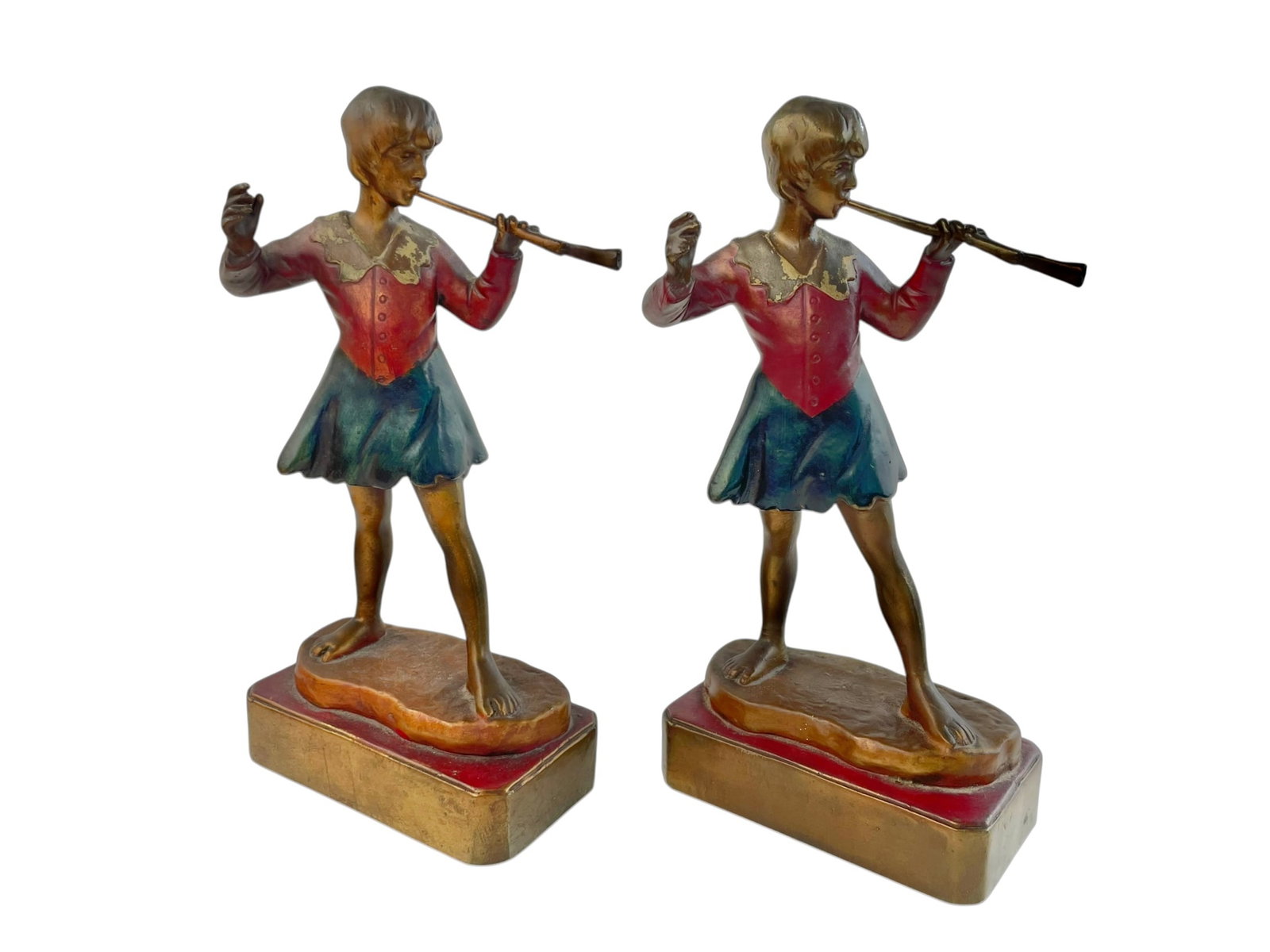 Peter Pan Art Deco Bronze-Clad Bookends (1 of 6)