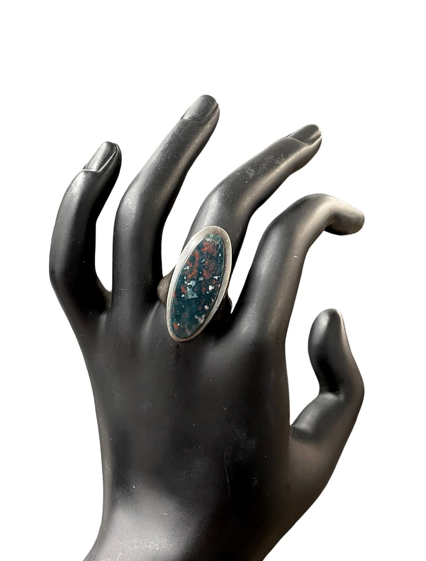 Sterling Silver Agate Ring - 2
